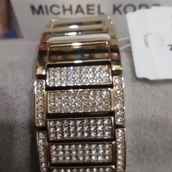 NWT Michael Kors Kerry Crystal Watch - Picture 5 of 9